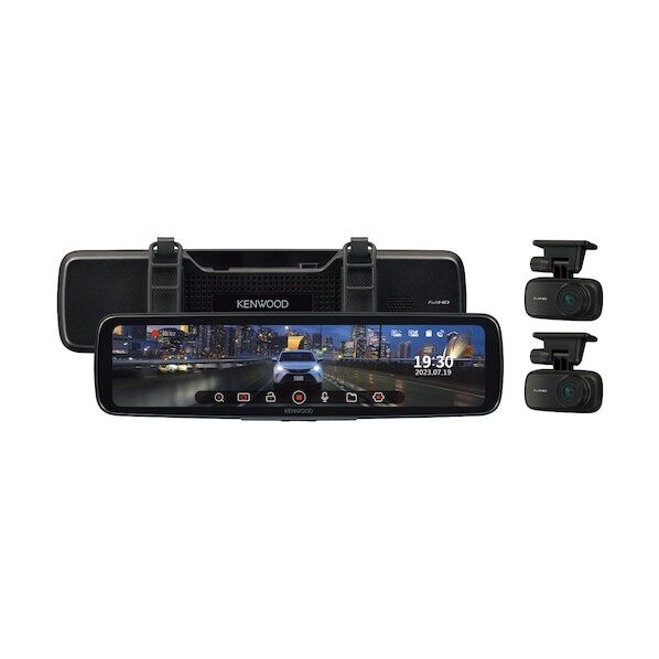 前方後方撮影ミラー型ドライブレコーダー DRV-EM4800 1台