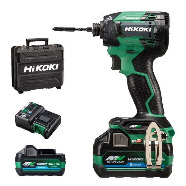 HiKOKI(ハイコーキ) WH36DD(2XHLSZ) 36V 充電式 インパクトドライバ フルセット(バッテリー2個) アグレッシブグリーン 1台