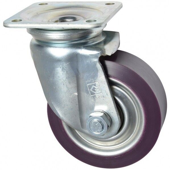 東正車輌 ゴールドキャスター 重荷重 自在キャスター 130φ ウレタン車 HJ-130UB 1個