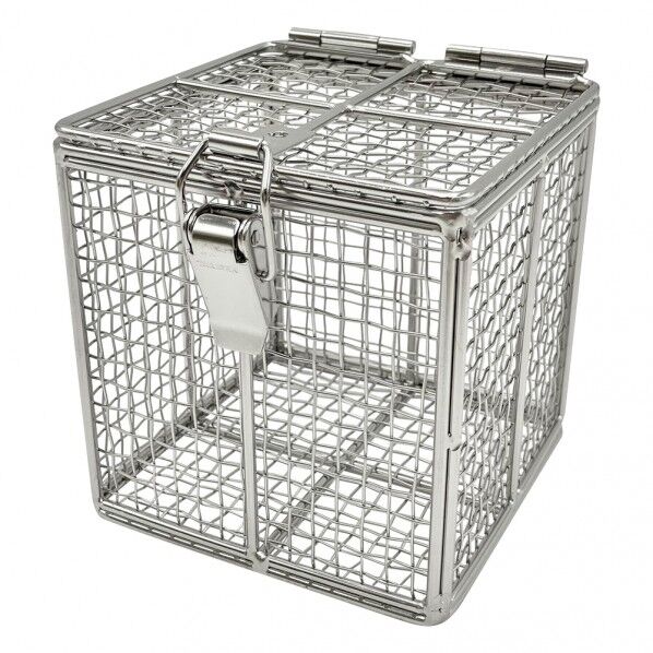 フタ付バスケット小 100×100×100mm 1-1552-01 1