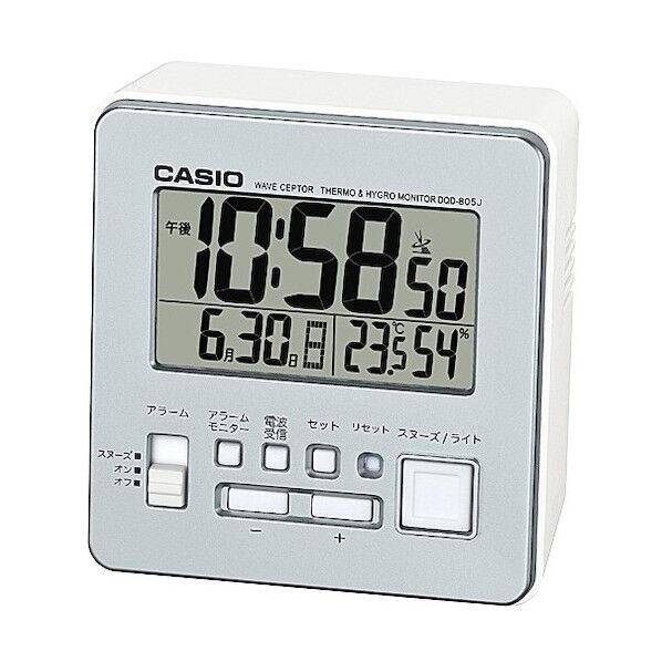 デジタル電波クロック (シルバー) DQD-805J-8JF 1個