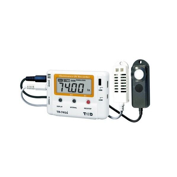 照度紫外線温湿度データ 78×18×55mm 1-1879-01 1