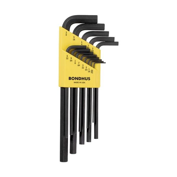 六角L-レンチセット黒染