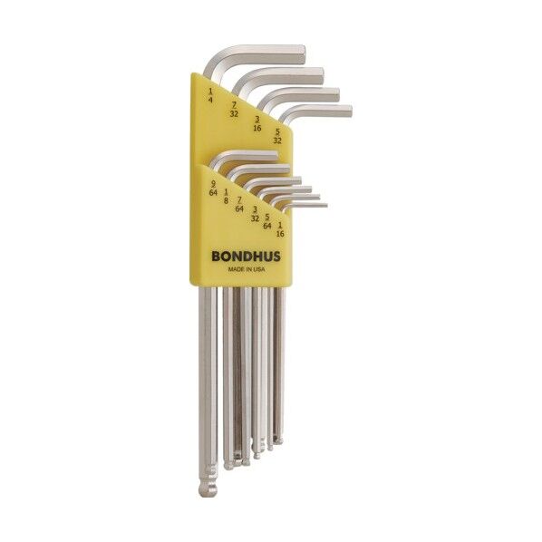 ボールポイントL‐レンチロングセット (インチサイズ)