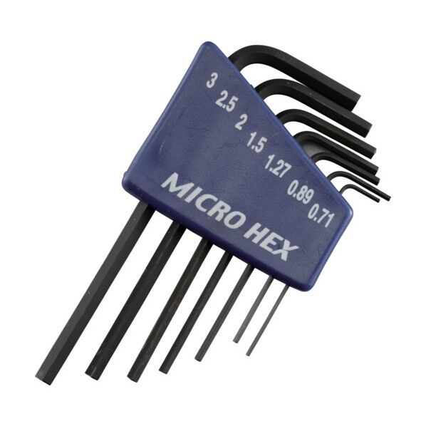 ストロングツール 7pcs マイクロヘックスレンチ ミリサイズ