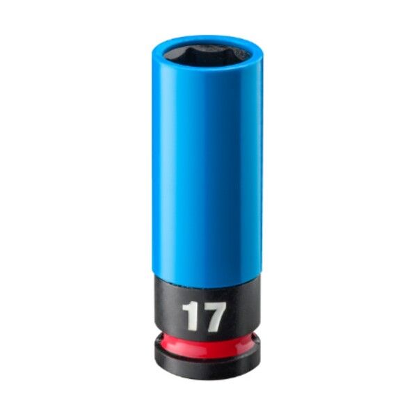 ホイールナット用インパクトソケット 1/2インチ(12.7mm)角 17mm(青) 4932493371A 1個