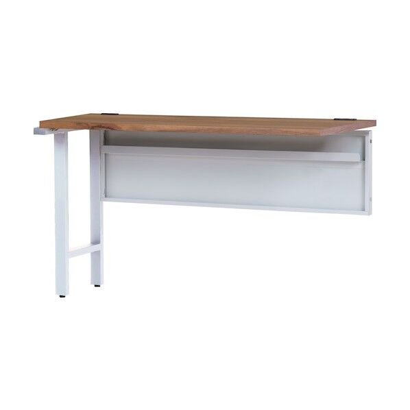 レクタ デスク 連結タイプ ホワイトフレーム 1200×450×720 FD1245-07CW-MPA 1点