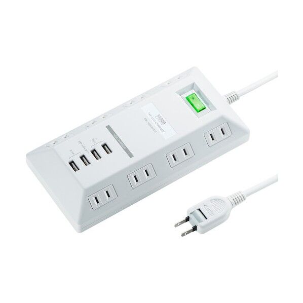  USB充電ポート付きタップ 平型 TAP-B109U-3WN 1セット