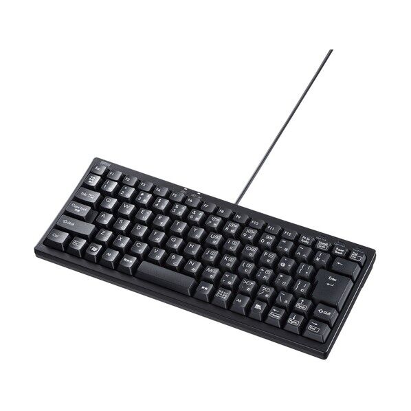 USBハブ付コンパクトキーボード 86キー SKB-KG3UH3BK 1セット