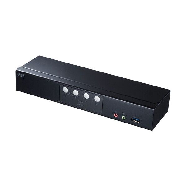 DisplayPort対応パソコン自動切替器(4:1) SW-KVM4HDPU 1セット