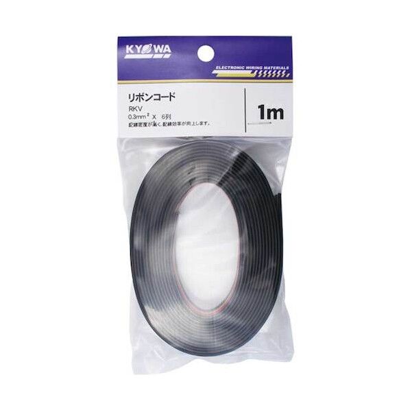 リボンコード RKV 0.3SQ X 6C 1M 黒茶赤橙黄緑 RKV 0.3SQ X 6C 1M 1個