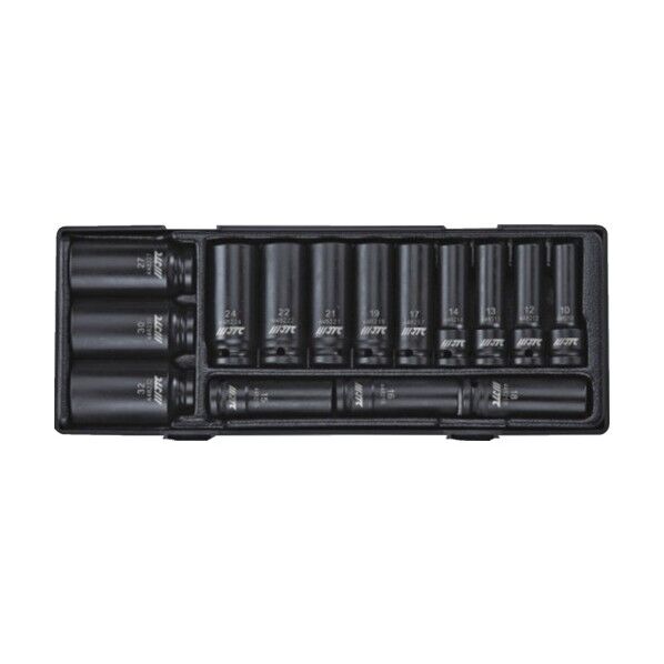 12PCS ディープインパクトソケットセット 12.7mm JTCK4121 1セット