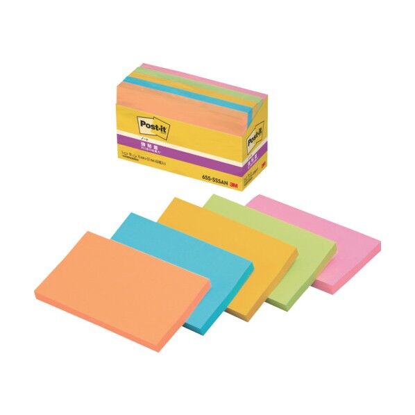 強粘着ノート混色 6555SSAN 450枚