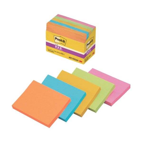 強粘着ノート混色 6575SSAN 450枚