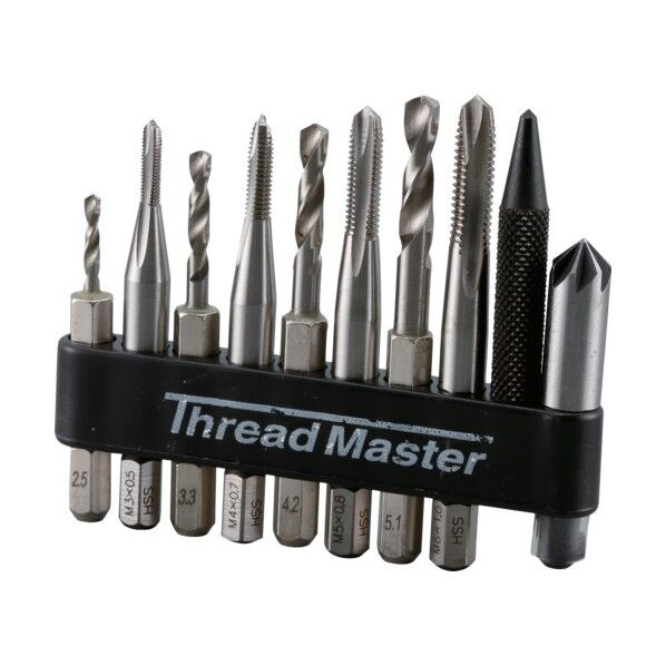 ミツトモ 10本組 六角軸ポイントタップと下穴ドリル 22259 1個