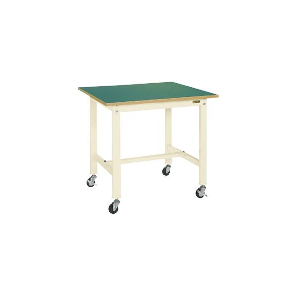  軽量作業台(KK/200kg/サカエリューム天板/キャスター付/直進安定金具無) KK-60FUB1I 1台