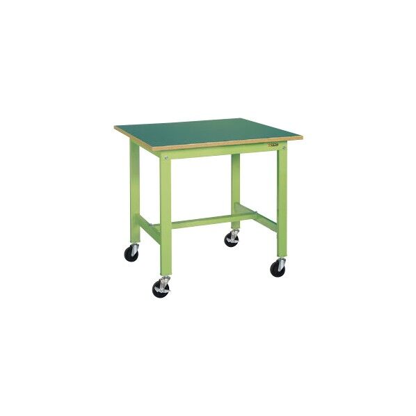  軽量作業台(KK/200kg/サカエリューム天板/キャスター付/直進安定金具無) KK-60FUB2 1台
