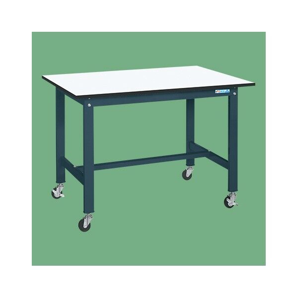 軽量作業台(KK/200kg/ポリエステル天板/キャスター付/直進安定金具無) KK-49LUB1D 1台