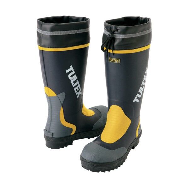 安全ゴム長靴 008ネイビー×イエロー 28.0 4702 1