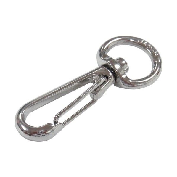 鉄スプリングスナップ 参考使用荷重4kg ISS-4 ニッケル ばね座金(スプリングワッシャー) 50個