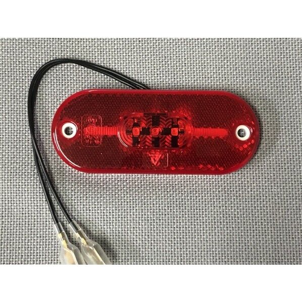 カーク産業 LEDマーカーランプ 24V(赤)Eマーク付 109×44×11mm 赤 0373-24/R 1個