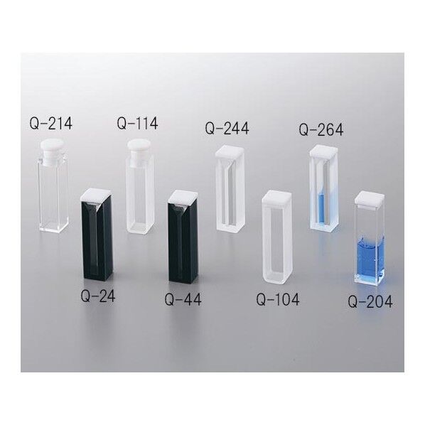 アズラボ石英セル (セミマイクロブラック2面透明) 1-2901-01 1