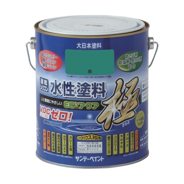 サンデーペイント 水性ECOアクア 緑 1600M 273706 1点