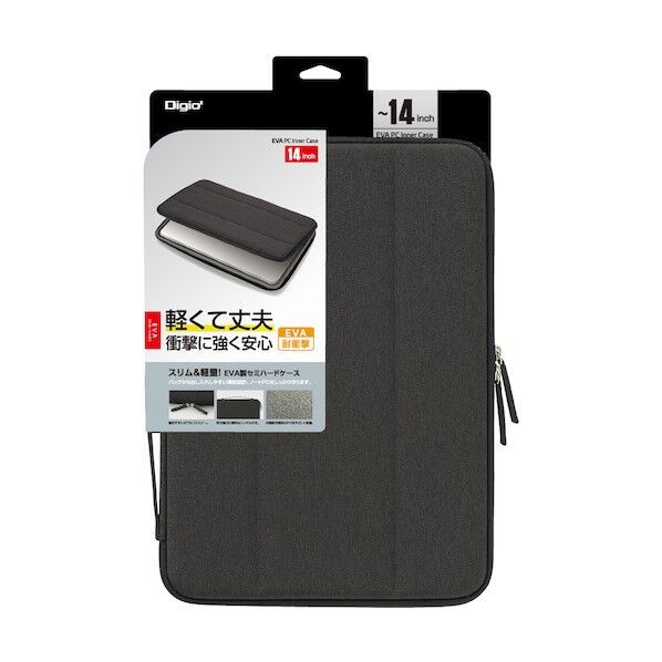  PCケース 14インチ汎用PCセミハードケース ブラック SZC-FC142301BK 1個...