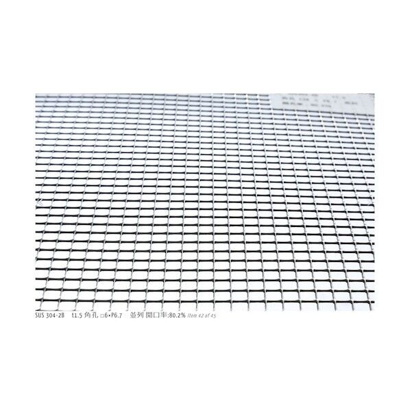 ※法人専用品※奥谷金網製作所 大開孔パンチング 1．5T-S6XP6．7ST 500X1000 XAP-SUS-T1.5-S6P6.7ST-500X1000 1点...