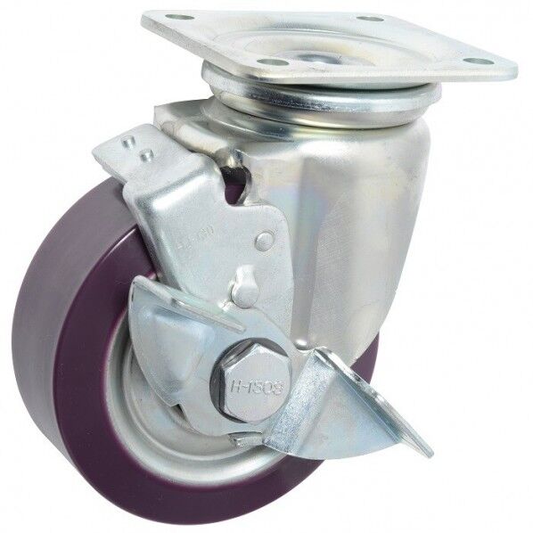 東正車輌 ゴールドキャスター 重荷重 自在シングルS付 130φ ウレタン車 HJ-130UB-S