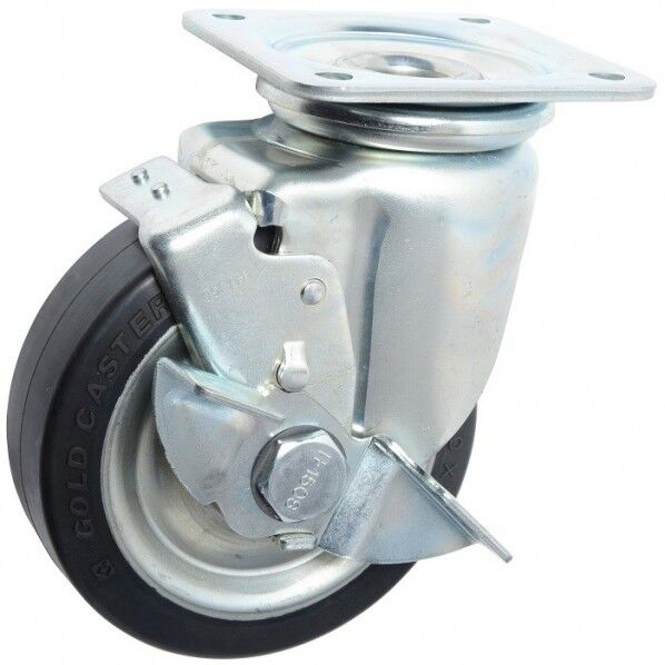 東正車輌 ゴールドキャスター 重荷重 自在シングルS 付 150φ ゴム車 HJ-150RB-S