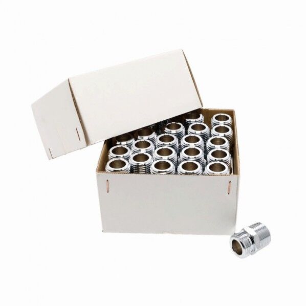GAONA ガオナ フレキパイプ用平行ニップル 50個セット 呼13 給水配管 接続 G1/2 GA-JE072 1個