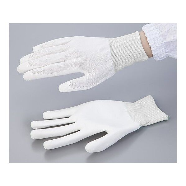 アズピュアPUクール手袋(手の平コートタイプ) 5対策用手袋 (手首部)白 S 1-3915-04 10双