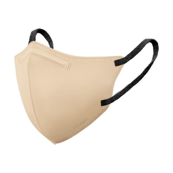 200974 デイリーフィットマスク フィルタープラス ふつう シルクベージュ×ブラック RN-H20SUE 20枚...
