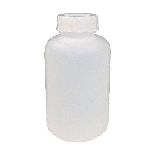 コクゴ PE広口瓶 白 1L 白(ナチュラル)、白(ナチュラル)(フタ) 101-5840602 1本