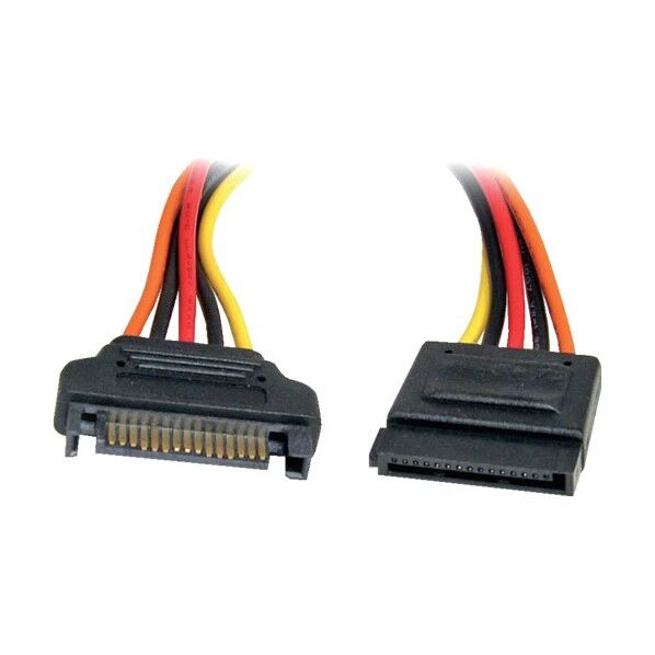 SATA電源延長ケーフ゛ル/30cm/15 - 15ピン/オス-オス/シリアルATA HDD ハードディスク用 SATAPOWEXT12 1本