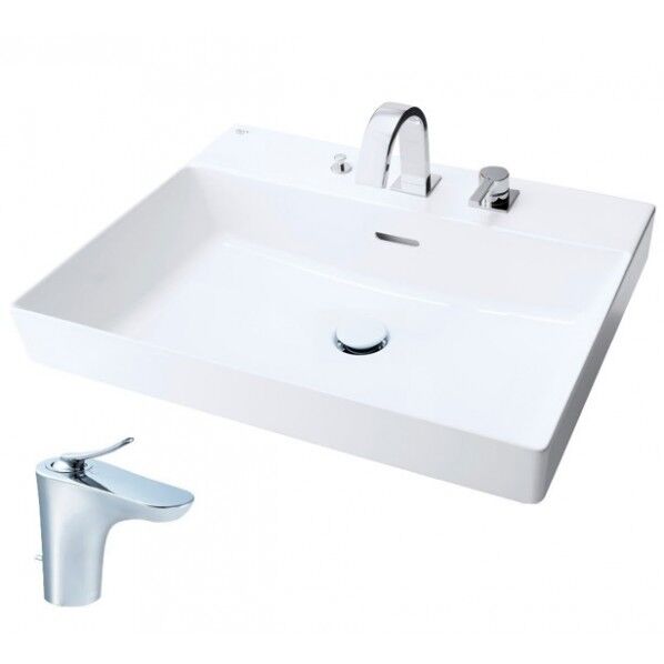 アクアセラミック シングルレバー混合水栓 キュビア 床排水(Sトラップ) 壁給水