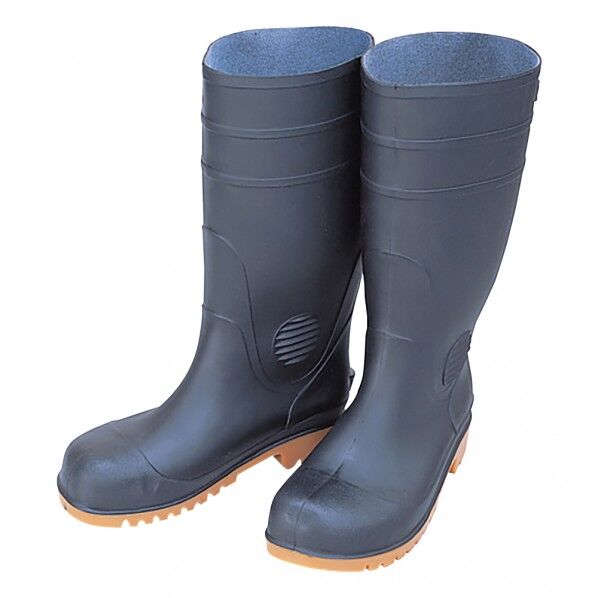 耐油安全長靴 黒 24cm 1-4905-01 1