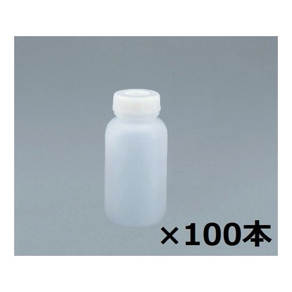 広口瓶中フタ付 250mL(ケース販売) 100本入 1-4658-64 1