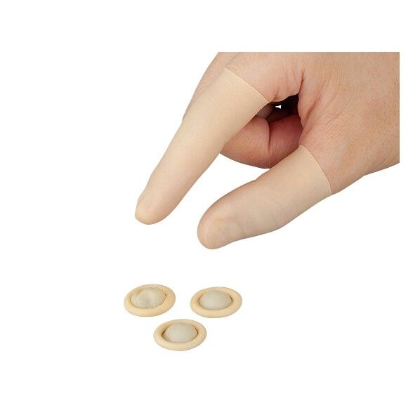 クリーンノールディスポリムレス指サック イエロー M 1-4728-12 1000個