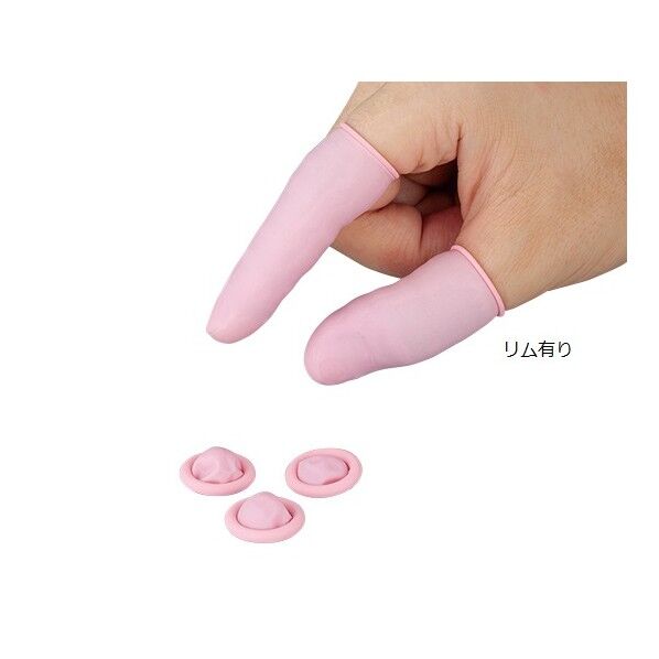 クリーンノールディスポ指サック ピンク L