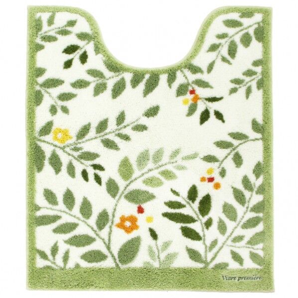 オカ VPサンリーフ トイレマットロング 75cm×62cm グリーン 1個...