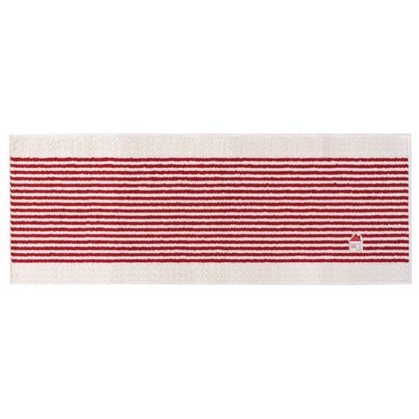 カーサ キッチンマット ボーダー レッド 45×120cm 1個