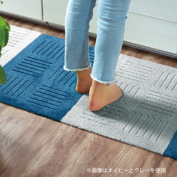 吸着ジョイントM ピタプラス キッチンマット オレンジ 45×60cm 1個