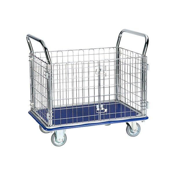 観音扉型金網台車 910×610×900mm 1-6290-01 1個
