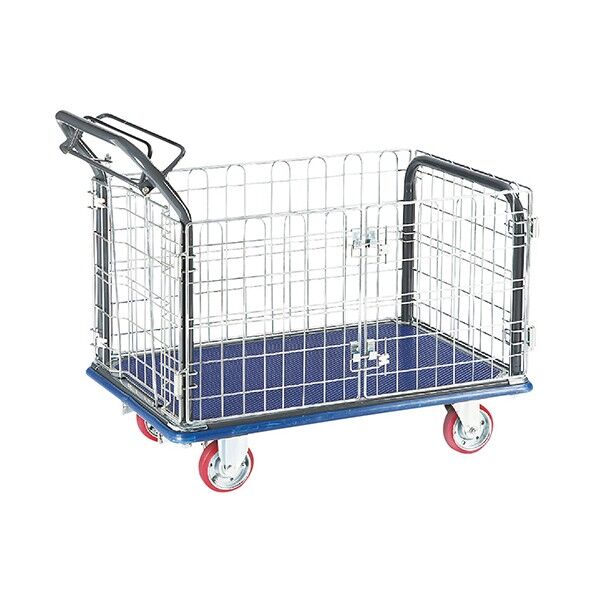 観音扉型金網台車 300kg NK307K-HB 1-6290-04 1台
