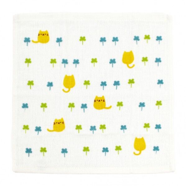 Ag+除菌ふきん イヤなニオイのしない かわいいふきん ネコ 30×30cm 1個