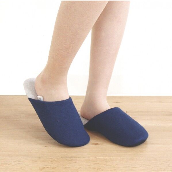 Ag+安心スリッパ ソフティ2 M ネイビー 1足
