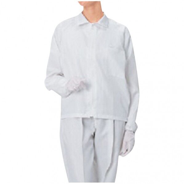 無塵衣A249C(男女兼用上衣) S 1-6362-05 1枚