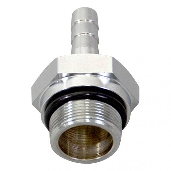 油回転真空ポンプ（小型直結型）ホ-ス口吸気管BS+メッキ製 1-672-21 1